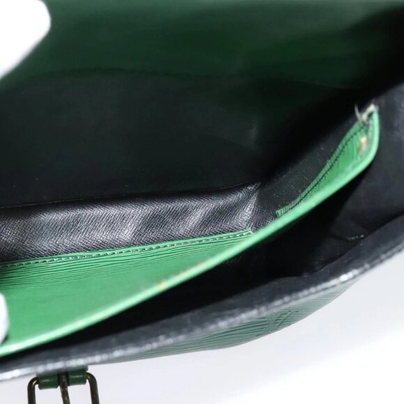LOUIS VUITTON Epi Cartouchiere MM Shoulder Bag Green M52244 LV Auth 125397 - Picture 12 of 16
